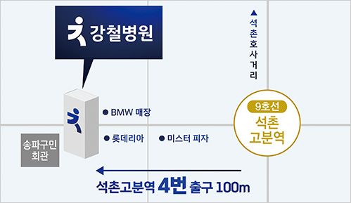 강철병원 약도