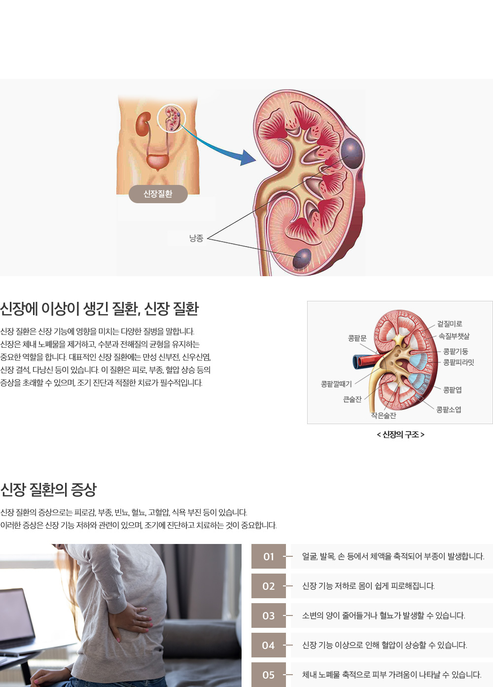 신장질환 및 감염성질환 설명